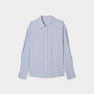 Chemise manches longues bleu marine femme