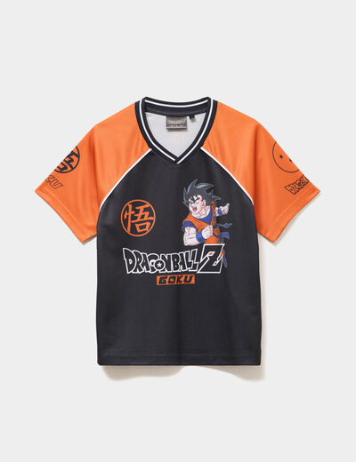 T-shirt manches courtes Dragon Ball Z noir gar&ccedil;on