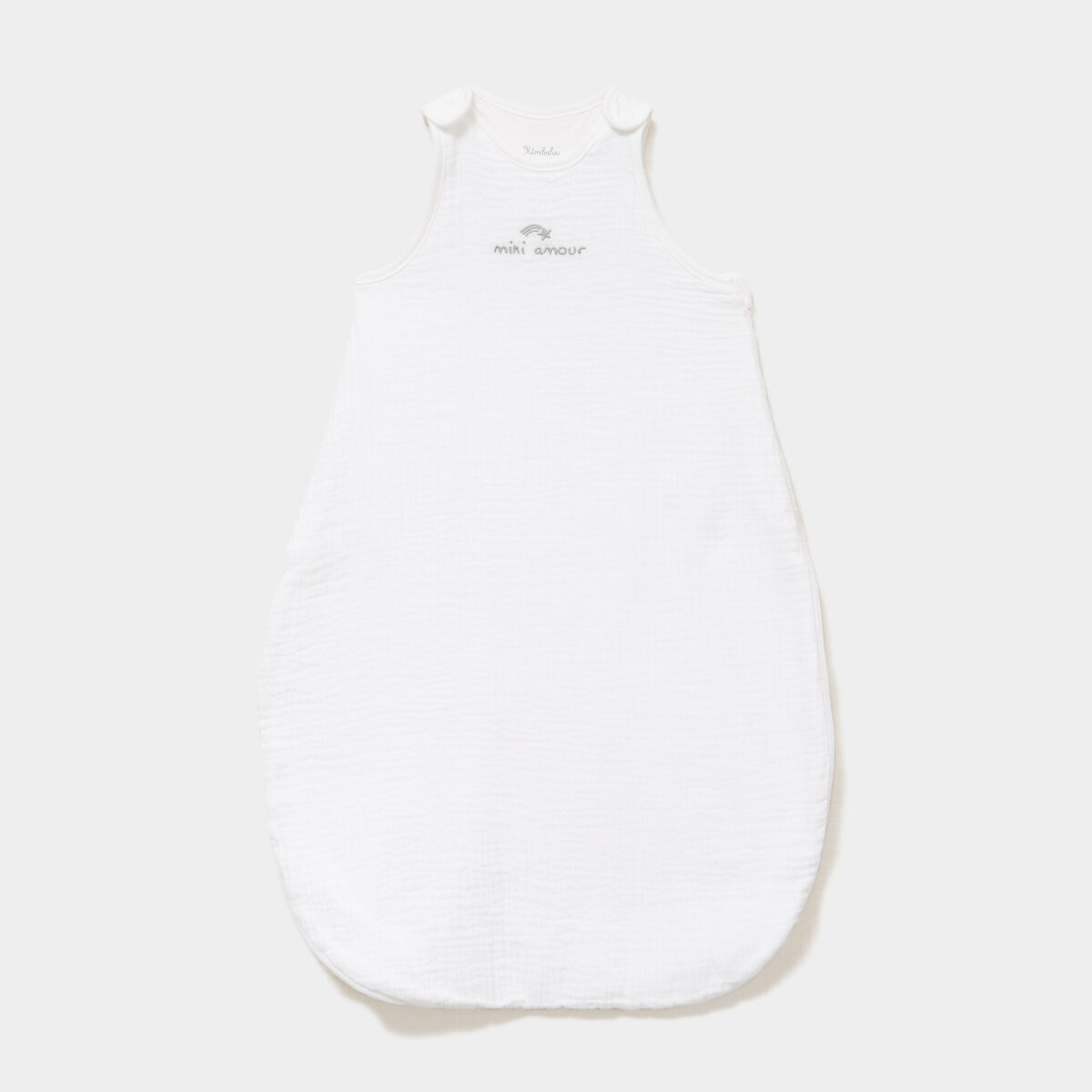 Gigoteuse gaze coton sans manches TOG 1 blanc b&eacute;b&eacute;