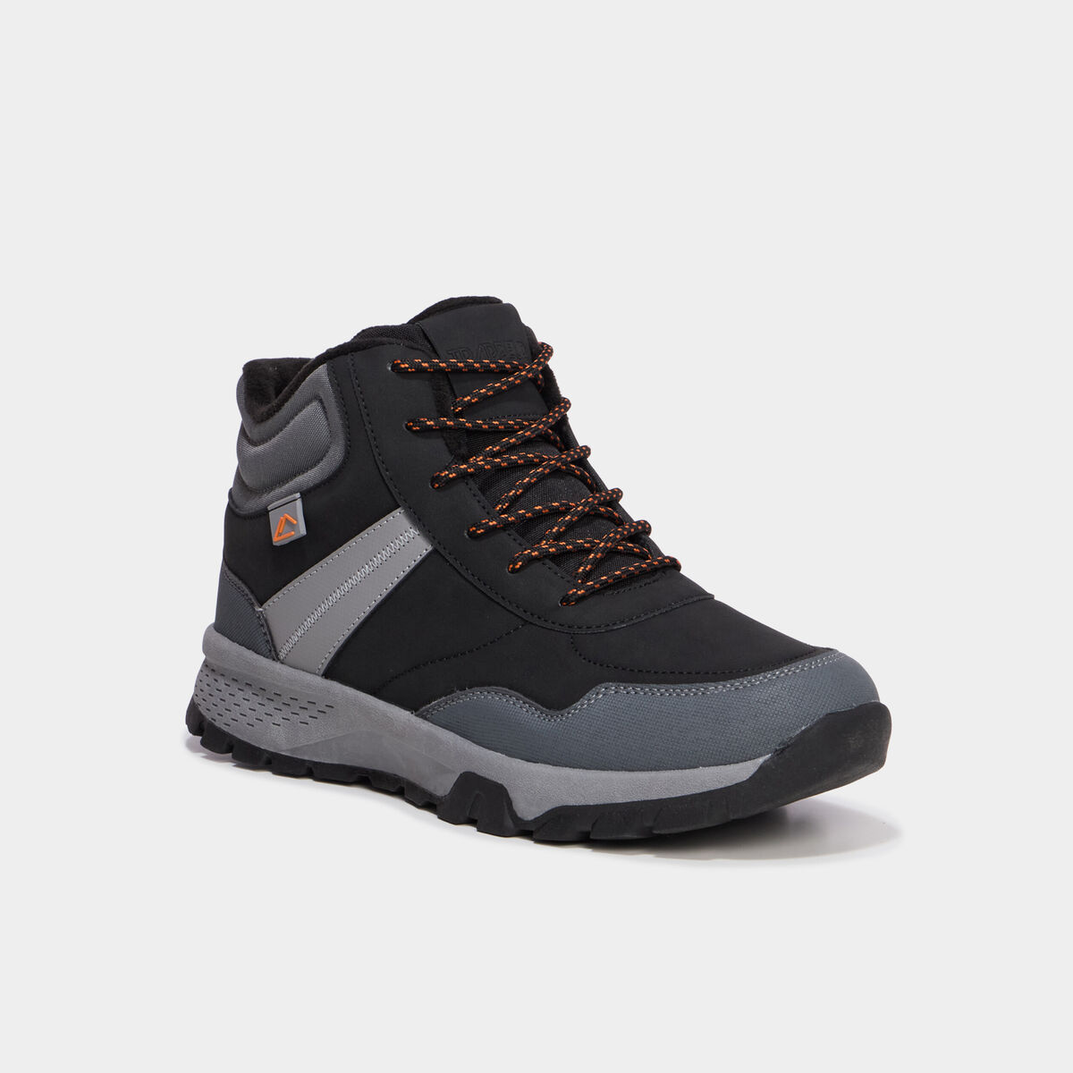 Boots &agrave; lacets semelle crant&eacute;e noir gar&ccedil;on