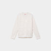 Gilet cardigan ajour&eacute; manches longues blanc femme