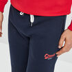 Pantalon jogging ajust&eacute; bleu marine homme