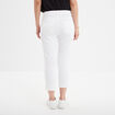 Pantacourt slim 5 poches blanc femme