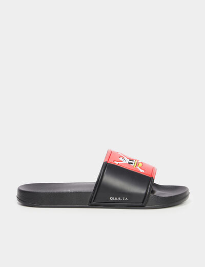 Claquettes de plage One Piece noir homme