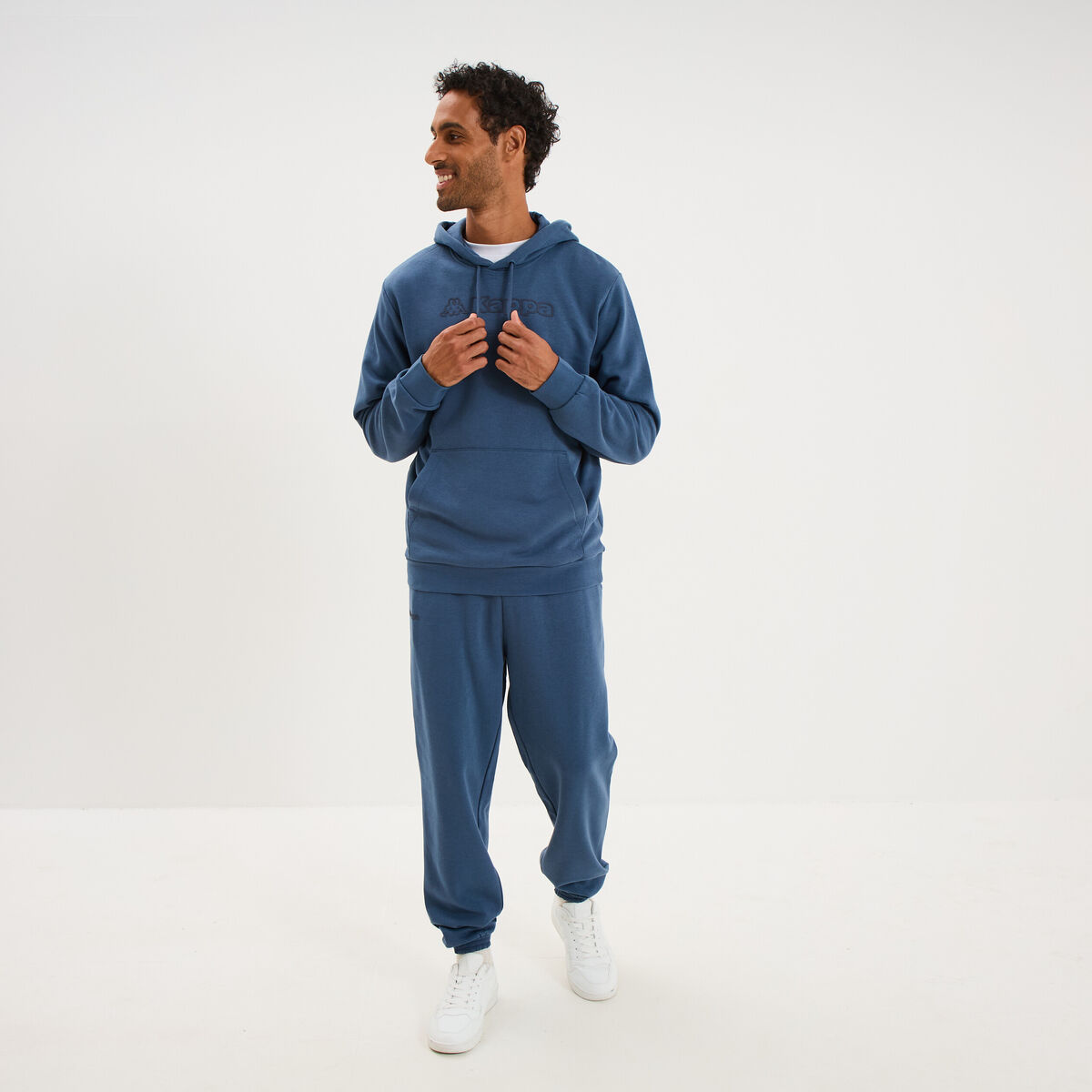 Pantalon de jogging regular Kappa bleu gris homme