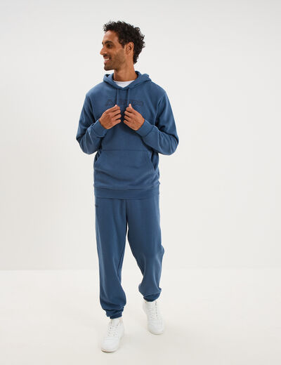 Pantalon de jogging regular Kappa bleu gris homme