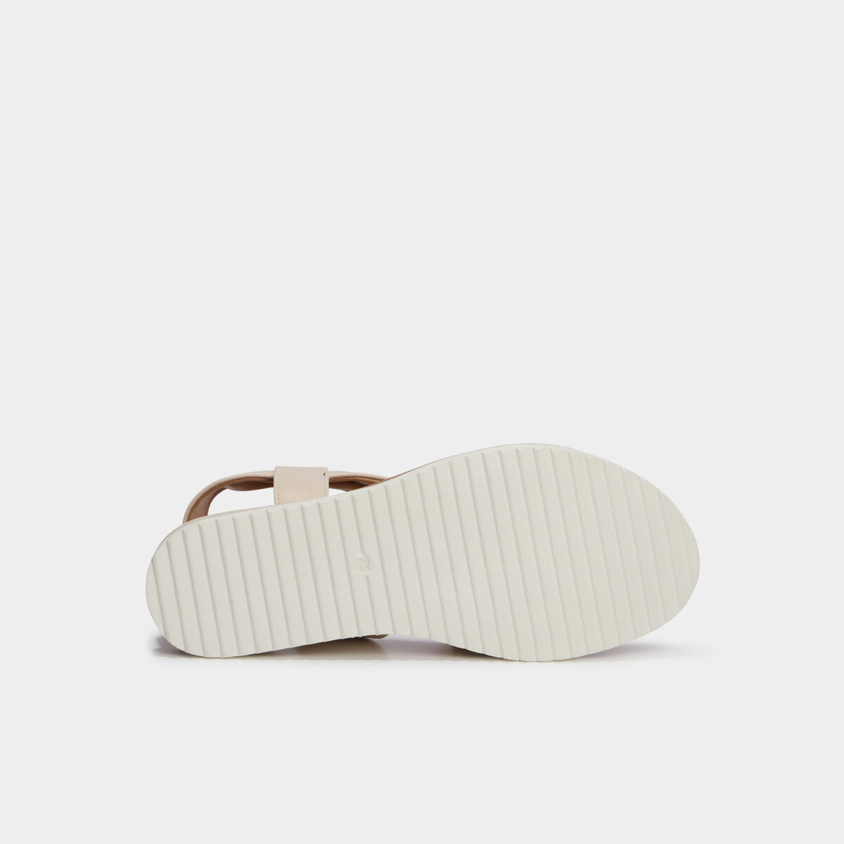 Sandales compens&eacute;es confortables blanc femme