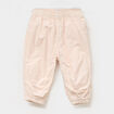 Pantalon jogger doublage coton beige b&eacute;b&eacute; fille