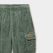 Pantalon effet velours c&ocirc;tel&eacute; vert &eacute;meraude b&eacute;b&eacute; gar&ccedil;on