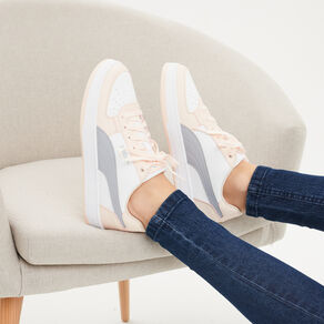 Tennis basses à lacets Puma V6 rose poudrée femme