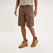 Bermuda short cargo poches &agrave; rabat coton marron fonc&eacute; homme