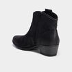 Boots esprit western &agrave; talons noir femme