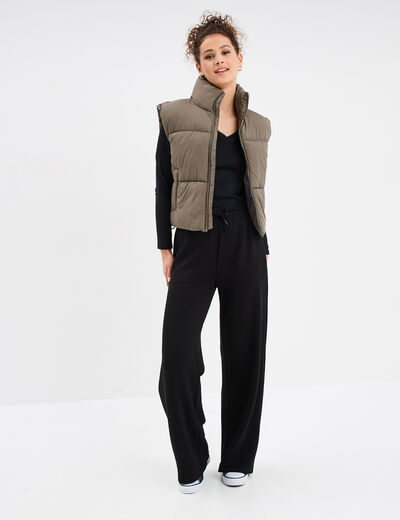Pantalon de jogging large noir femme