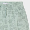 Short bermuda droit taille élastiquée vert kaki garçon