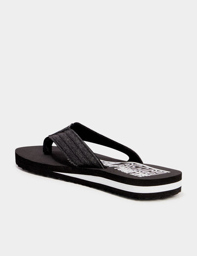 Tongs de plage noir homme