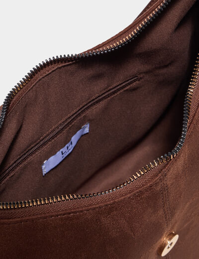 Sac port&eacute;-&eacute;paule marron fonc&eacute; femme
