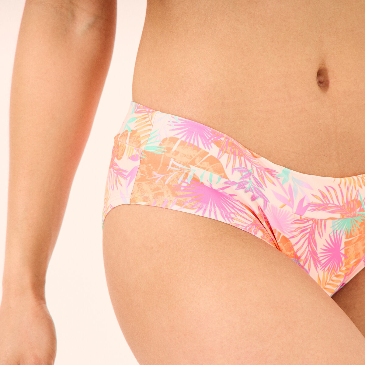 Bas de maillot de bain shorty orange femme