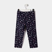 Lot 2 leggings élastiqués 7/8ème bleu marine fille