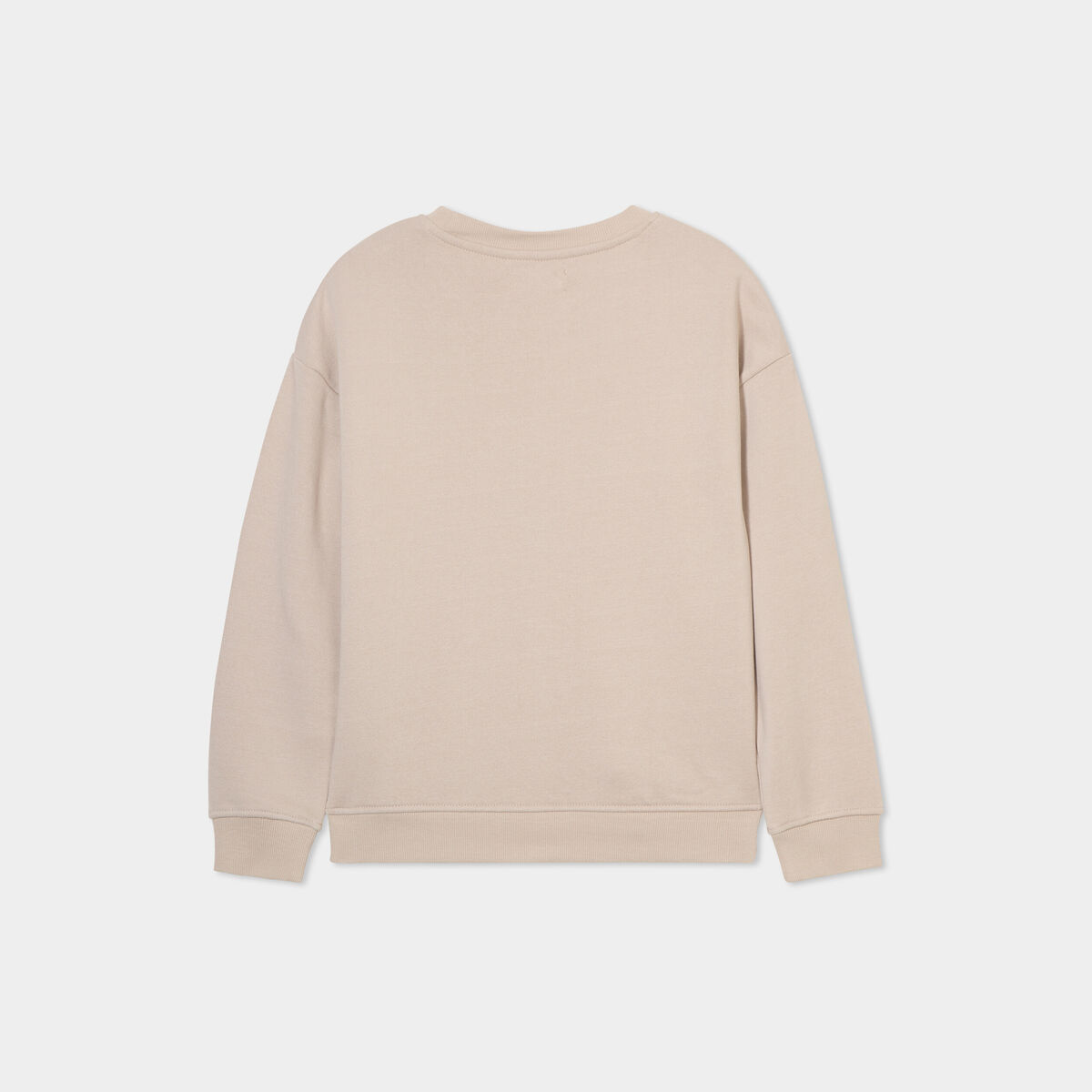Sweat oversize manches longues col rond gris fonc&eacute; gar&ccedil;on