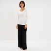 T-shirt thermique manches longues blanc femme