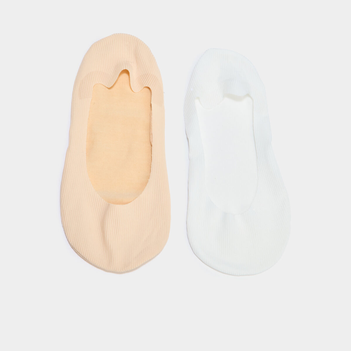Lot 2 prot&egrave;ge-pieds c&ocirc;tel&eacute;s multicolore femme