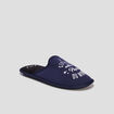 Chaussons mules meilleur papa bleu homme