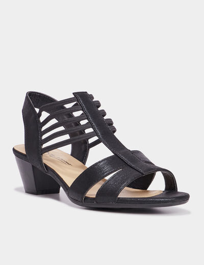 Sandales à talons Confortissimo noir femme