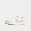 Tennis basses &agrave; lacets vert femme