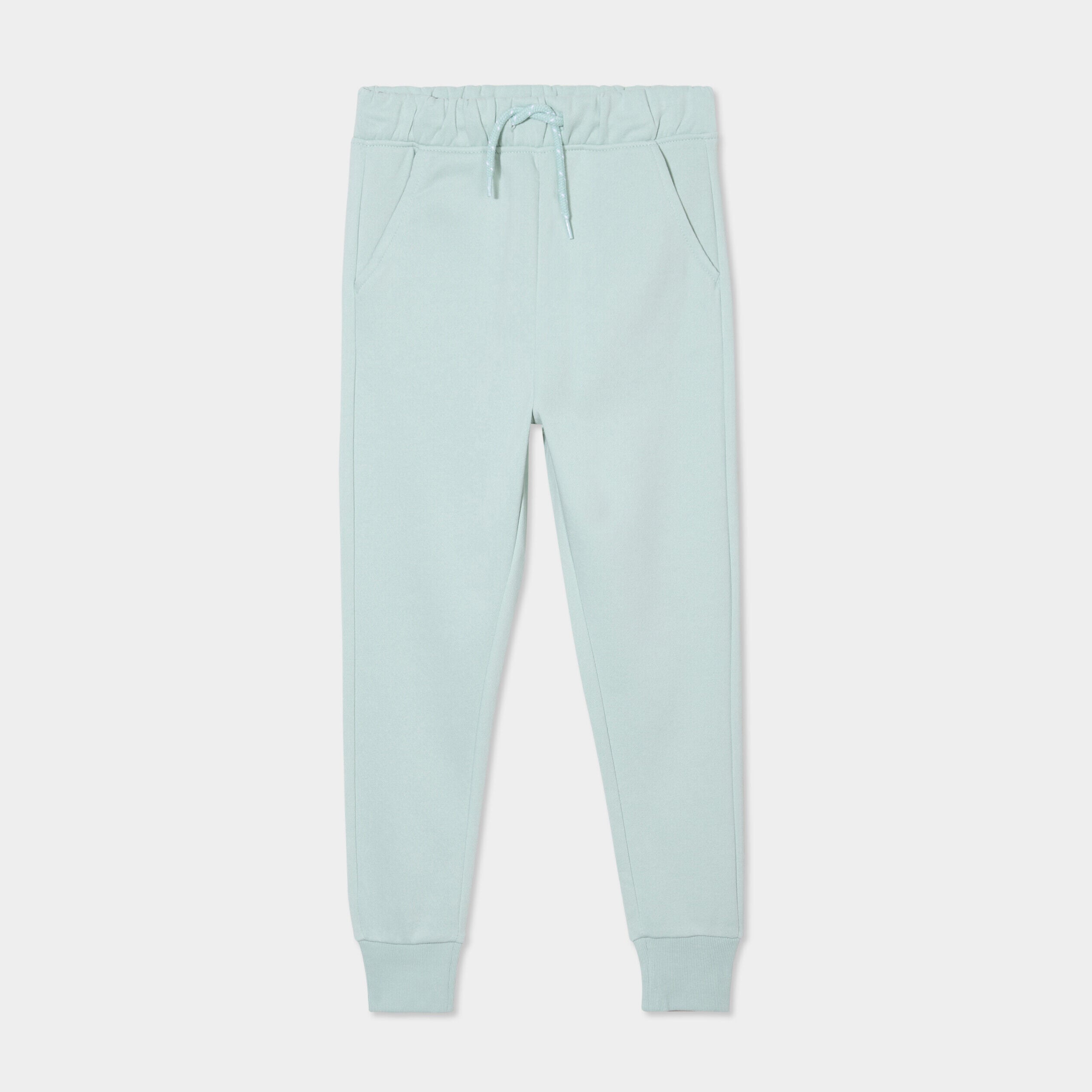 Pantalon de jogging molleton vert pastel garçon LH