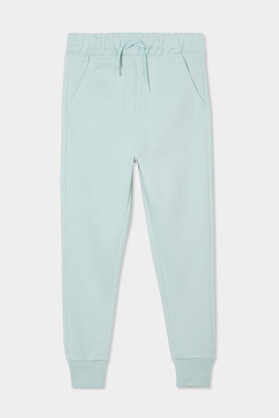 Pantalon de jogging molleton vert pastel gar&ccedil;on