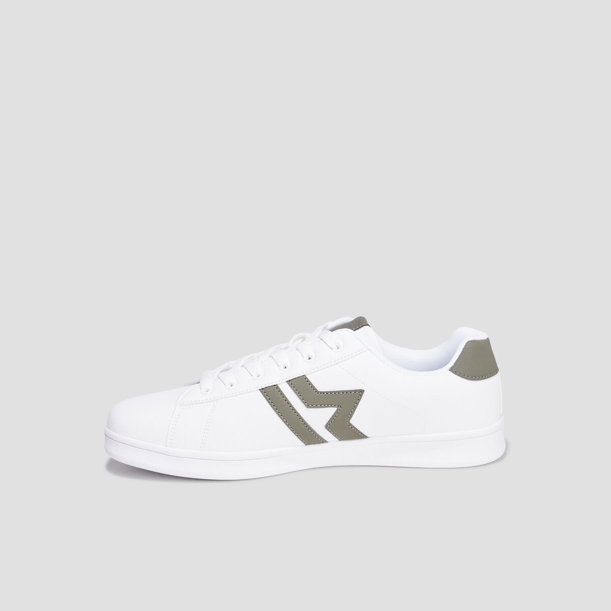 Tennis basses à lacets blanc homme