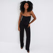 Combinaison pantalon bustier noir femme