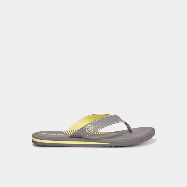 Tongs Isotoner gris homme