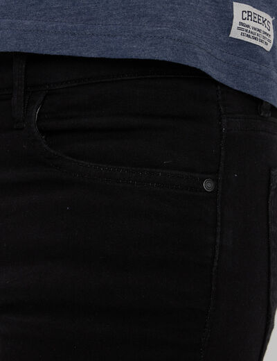 Jeans skinny taille standard noir homme