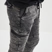 Pantalon skinny stretch 2 poches côtés denim gris homme