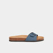 Mules avec boucles bleu marine homme