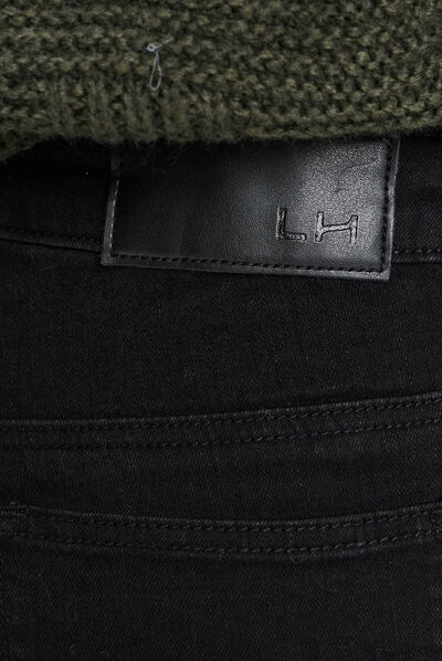 Jeans bootcut taille normale noir femme