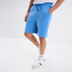 Short de jogging en molleton bleu homme