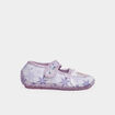 Chaussons ballerines Reine des neiges mauve fille