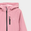 Blouson fourr&eacute; d&eacute;perlant &agrave; capuche vieux rose fille