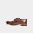 Derbies &agrave; lacets en cuir marron homme