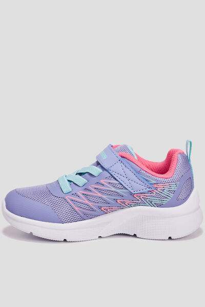 Baskets running Skechers Blod Delight bleu lavande fille