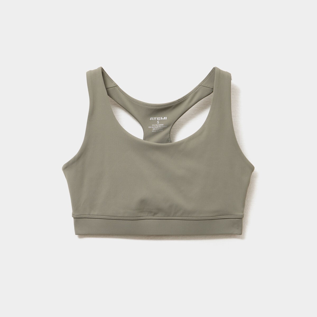 Brassi&egrave;re de sport dos nageur vert kaki femme