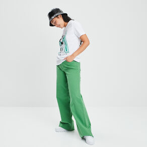pantalon wide leg taille haute vert femme Pantalon wide leg taille haute vert femme