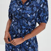 Robe longue chemise ceinturée Creeks bleu marine femme