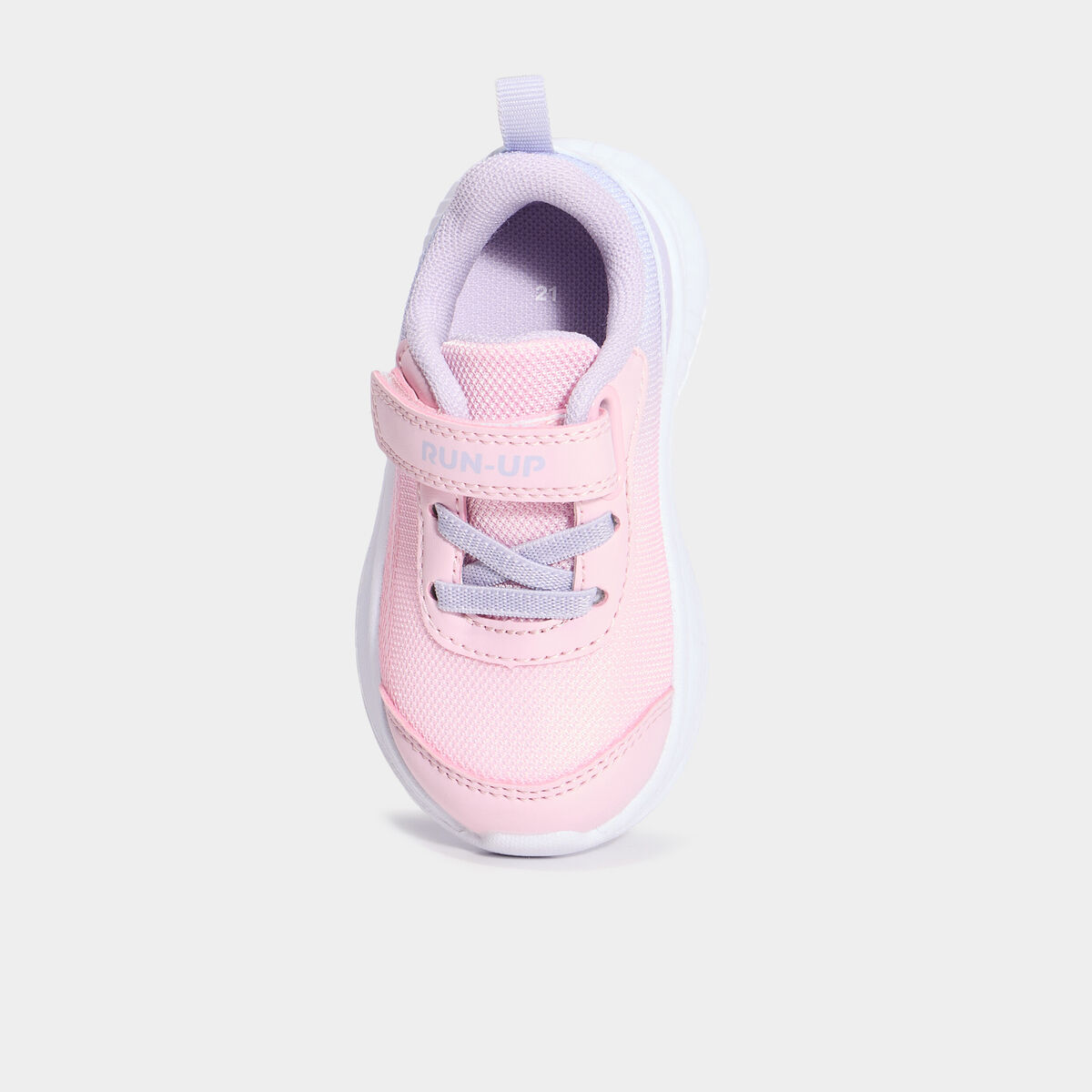 Baskets running &agrave; scratchs rose b&eacute;b&eacute; fille