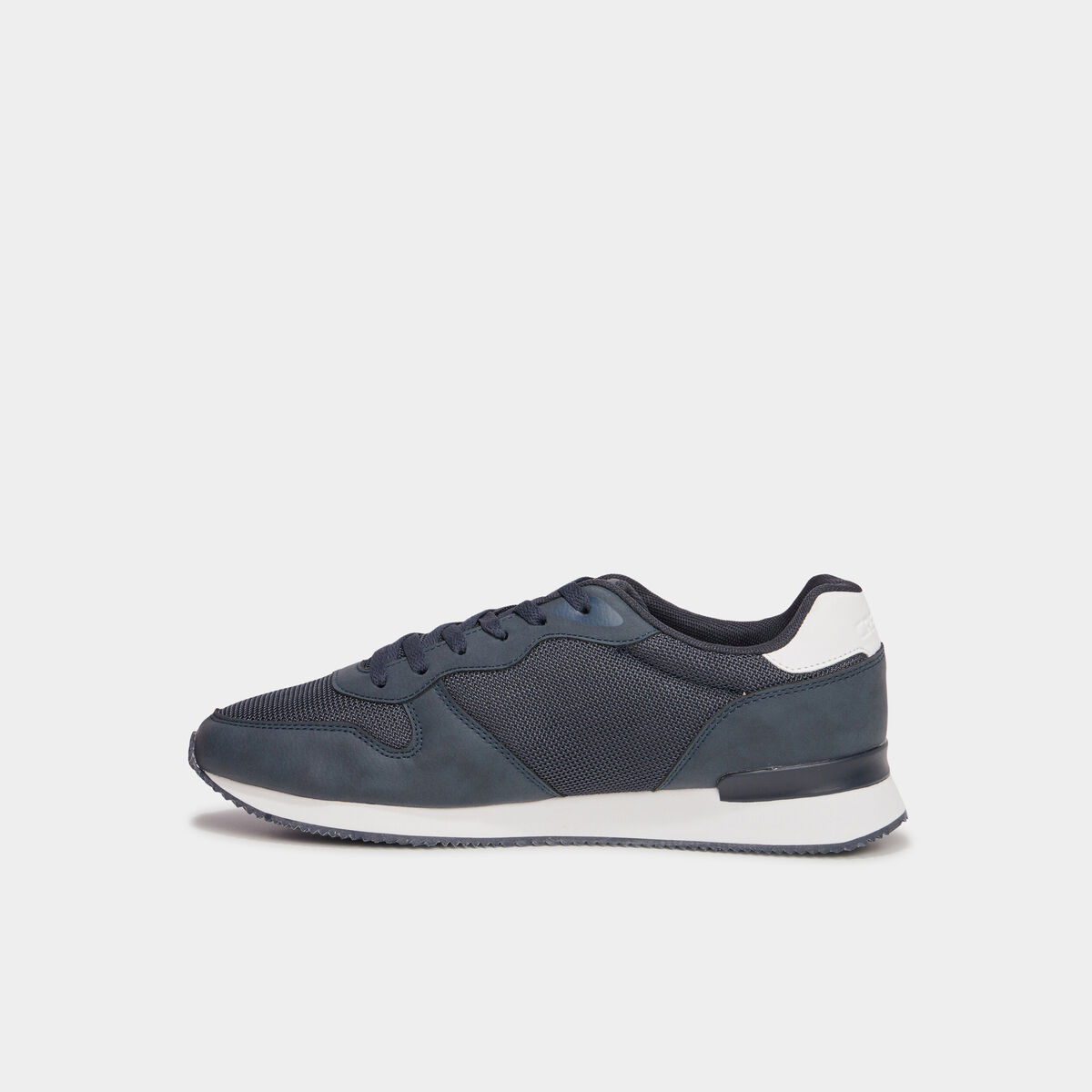 Chaussures running &agrave; lacets bleu fonc&eacute; homme