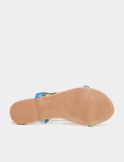 Sandales Mosquitos bleu femme