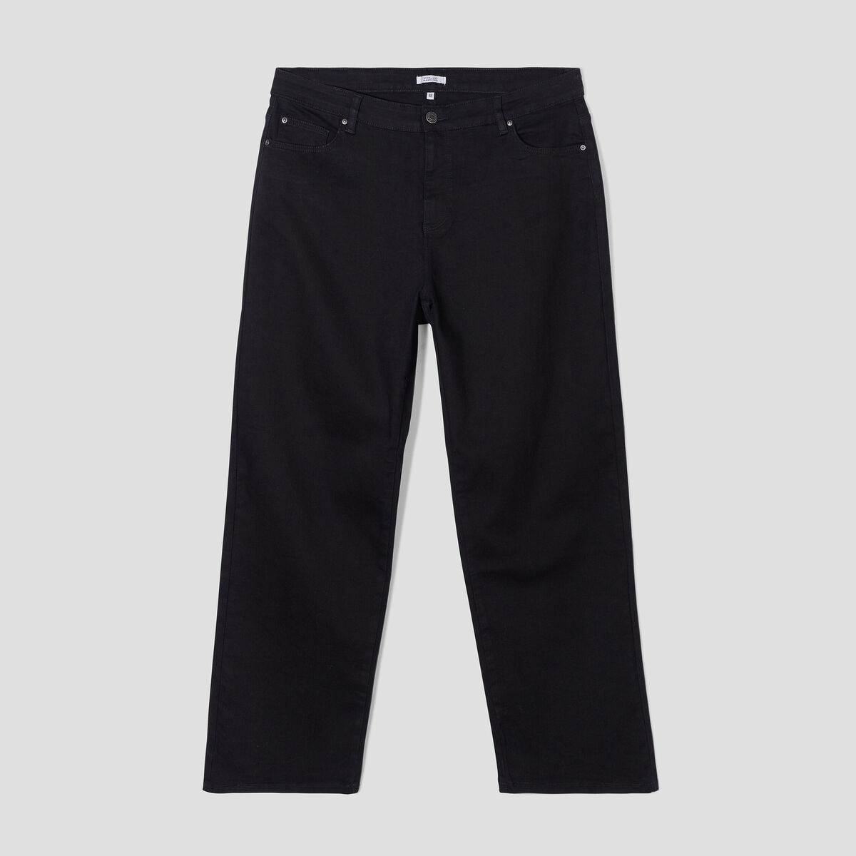 Jeans flare taille haute Modavista noir femme grande taille