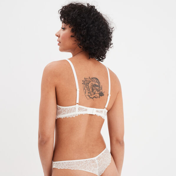 Soutien-gorge corbeille paddé blanc femme
